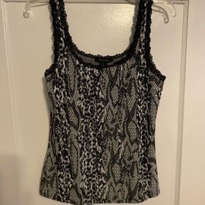 White House Black Market fitted dressy tank top